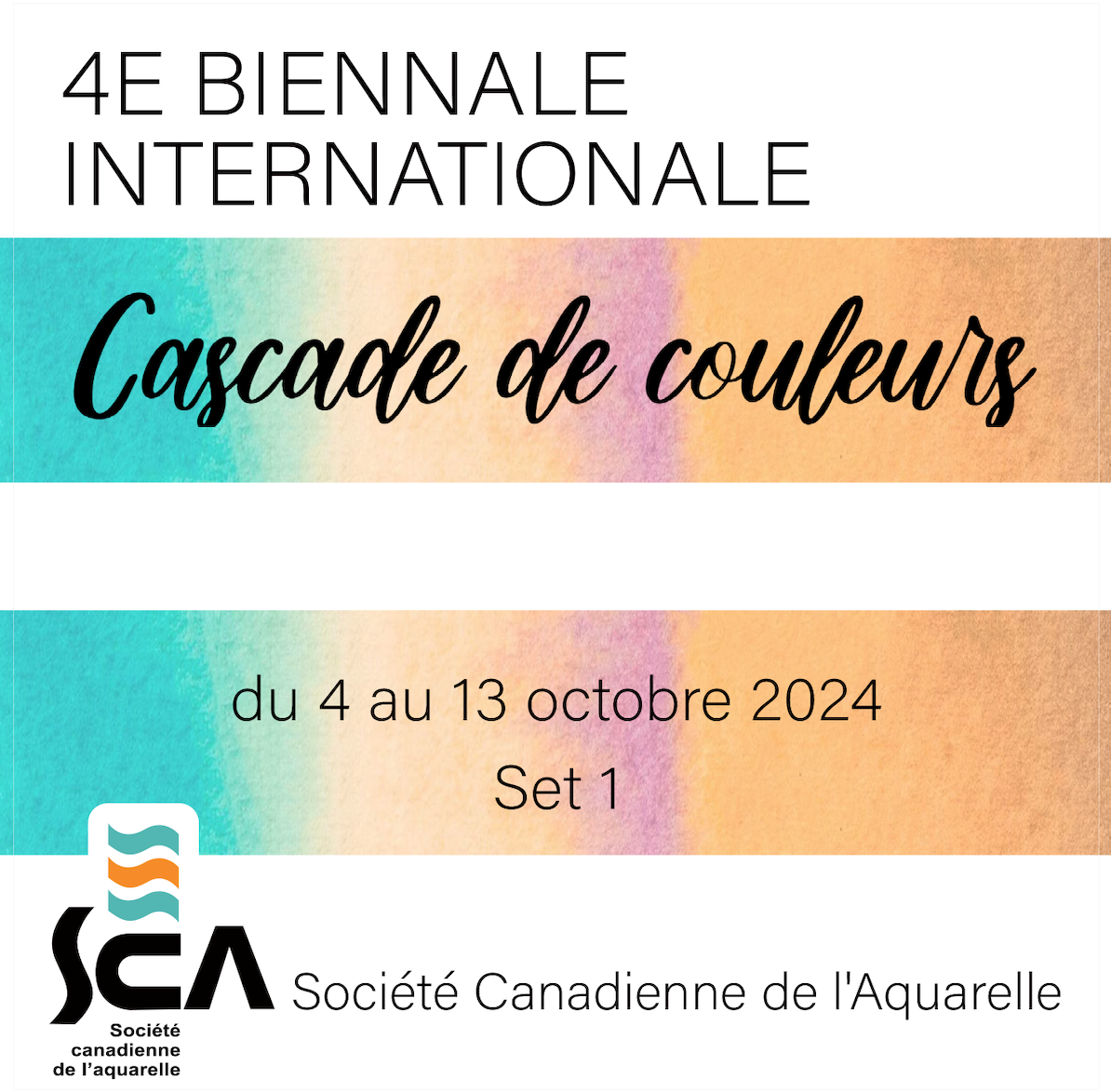2024 - 4th International Biennial of the Société canadienne de l’Aquarelle (SCA)