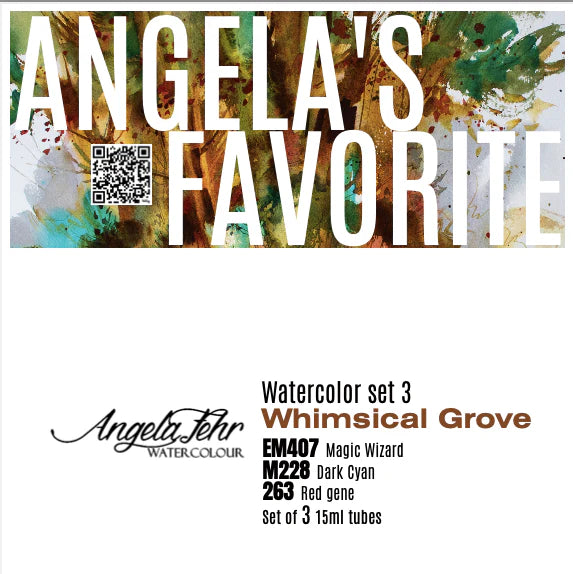 Angela Set 3 - Whimsical Grove Set - 3 Watercolor Tubes