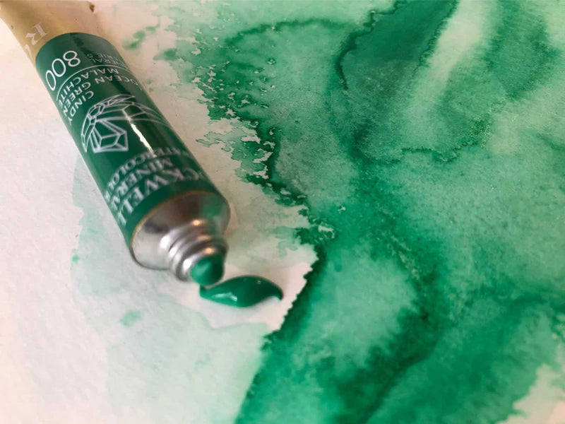 Cindy Ocean Green Malachite Watercolor Tube