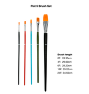 Flat 5 Brush set