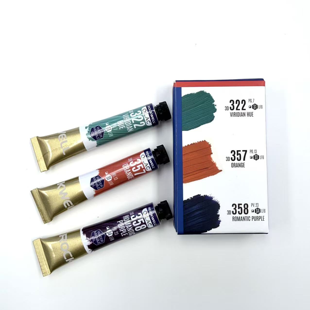 3D Oilac Set - 12 Watercolor Tubes
