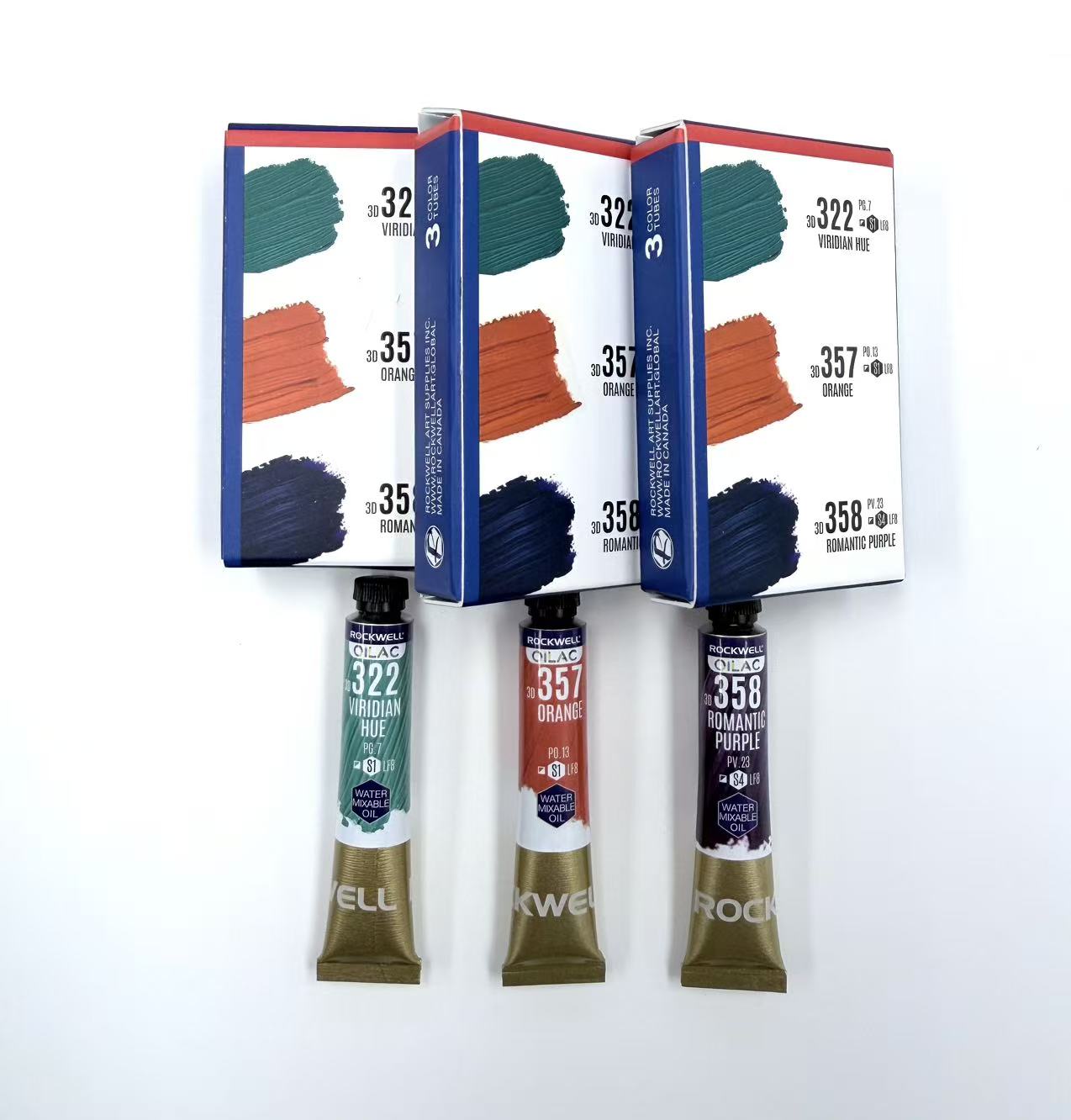 3D Oilac Set - 12 Watercolor Tubes