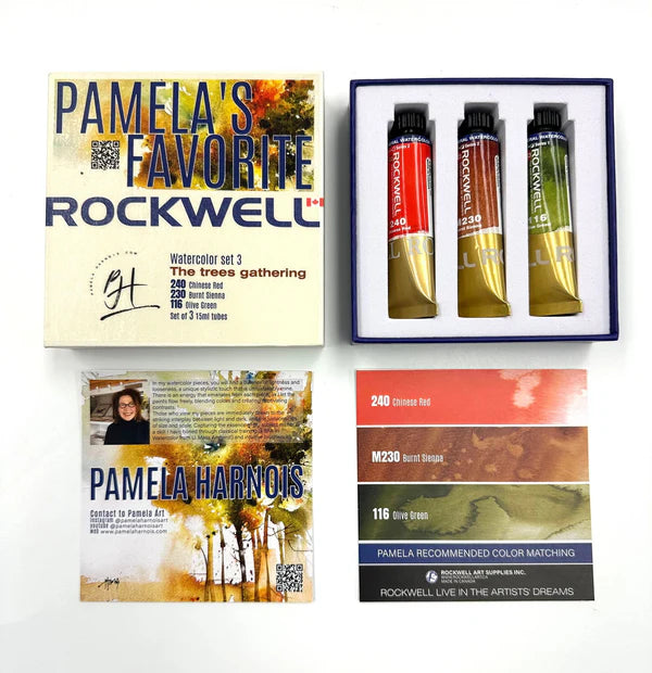 Pamela Set 3 – The Trees Gathering Set - 3 Watercolor Tubes