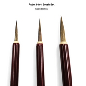 Ruby 3-in-1 Brush Set