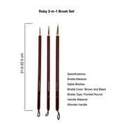 Ruby 3-in-1 Brush Set