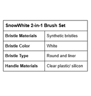 SnowWhite 2-in-1 Brush Set
