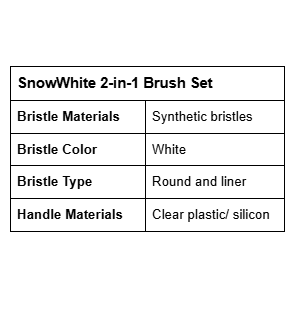 SnowWhite 2-in-1 Brush Set
