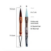 Rock Blue 3-in-1 Watercolor Brush Set