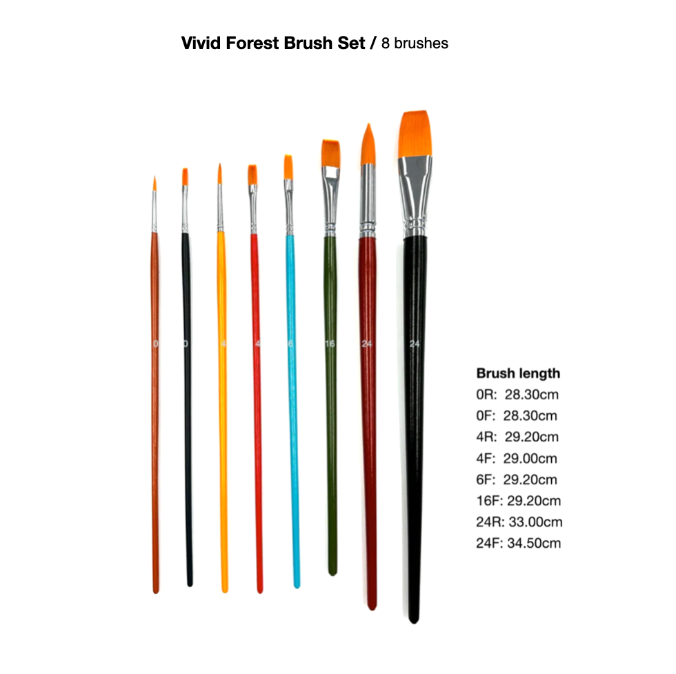 Vivid Forest Brush Set